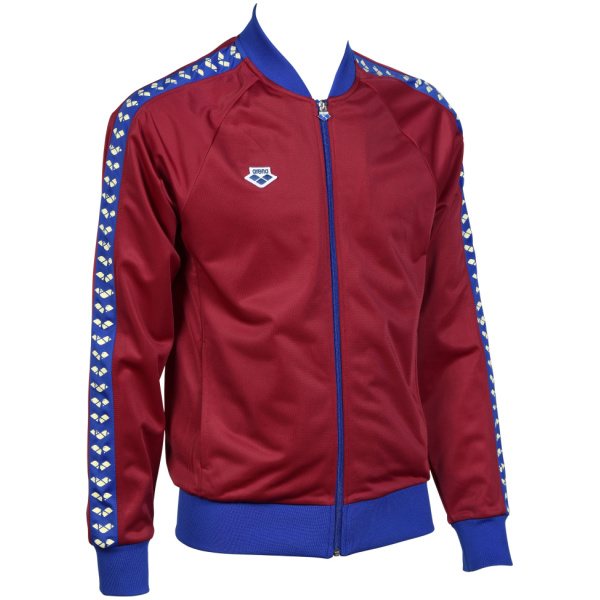 Arena M Relax IV Team Jacket burgundy-neonblue-butter