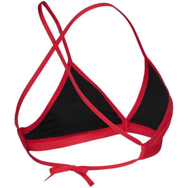 Arena W Team Swim Top Tie Back Solid red-white