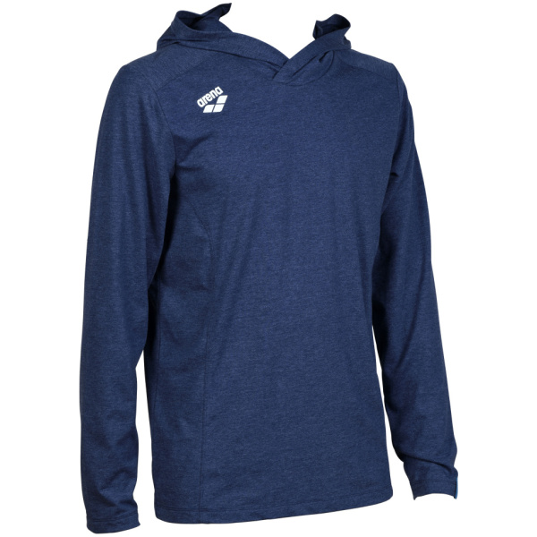 Arena Team Hooded Long Sleeve T-Shirt Panel navy-heather