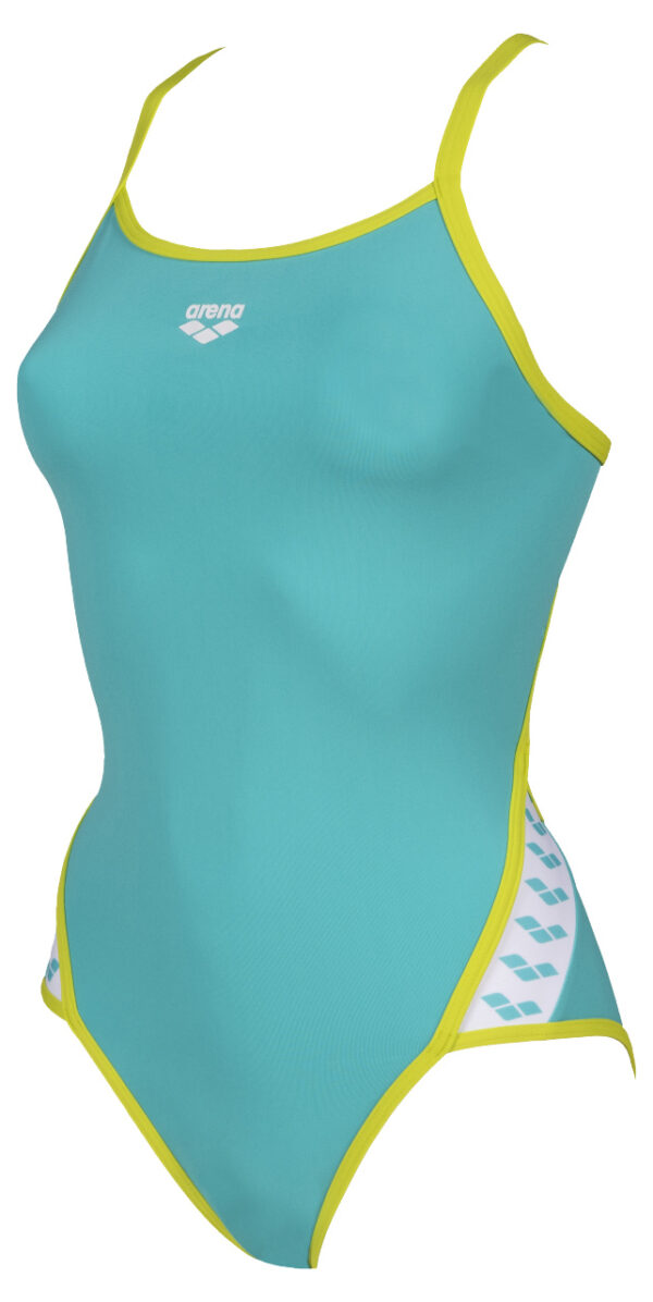 Arena W Team Stripe Super Fly Back One Piece mint-soft-green
