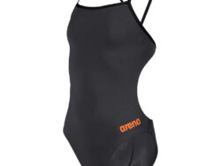 Arena G Team Swimsuit Challenge Solid asphalt-black
