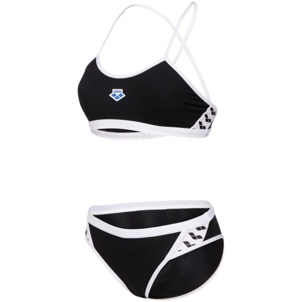 Arena W Icons Bikini Cross Back Solid black-white