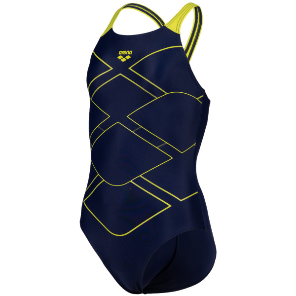 Arena G Mark Swimsuit V Back navy-softgreen
