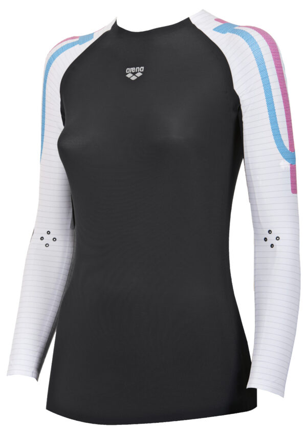 Arena W Carbon Compression Long Sleeve deep-grey/white