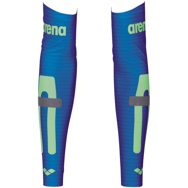 Arena Carbon Compression Arm Sleeves electric-blue