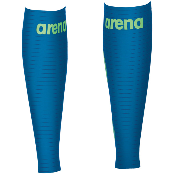 Arena Carbon Compression Calf Sleeves electric-blue