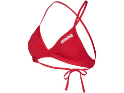 Arena W Team Swim Top Tie Back Solid red-white