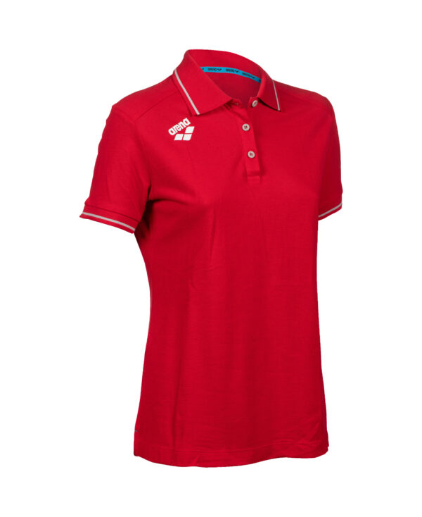 Arena W Team Poloshirt Solid Cotton red