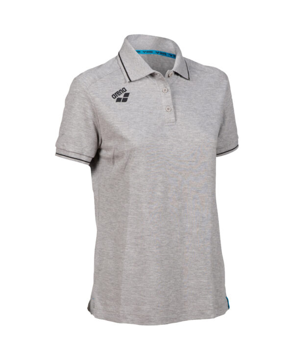 Arena W Team Poloshirt Solid Cotton heather-grey