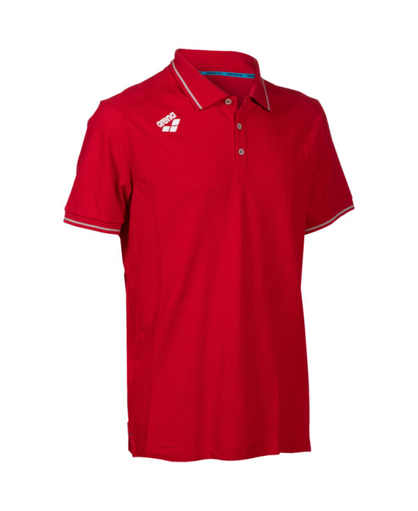 Arena Team Poloshirt Solid Cotton red