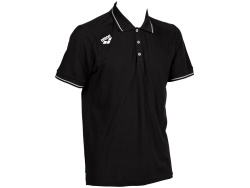 Arena Team Poloshirt Solid Cotton black
