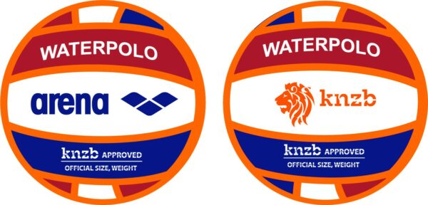 Arena Water Polo Ball Size 1 orange-red-blue