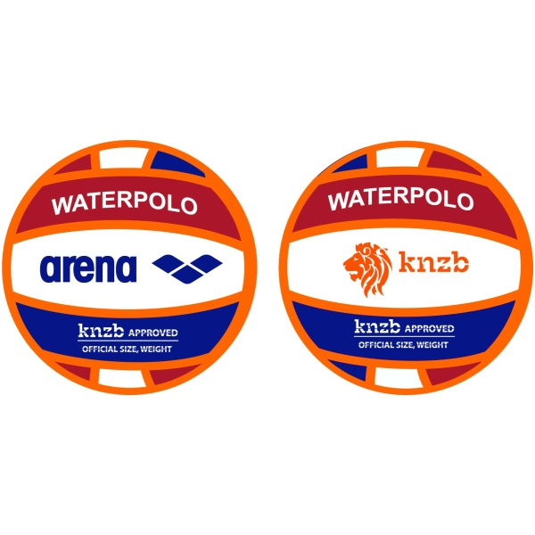Arena Water Polo Ball Size 1 orange-red-blue