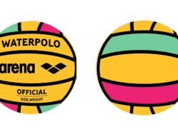 Arena Water Polo Ball Size 3 lime fuchsia