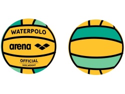 Arena Water Polo Ball Size 5 green yellow