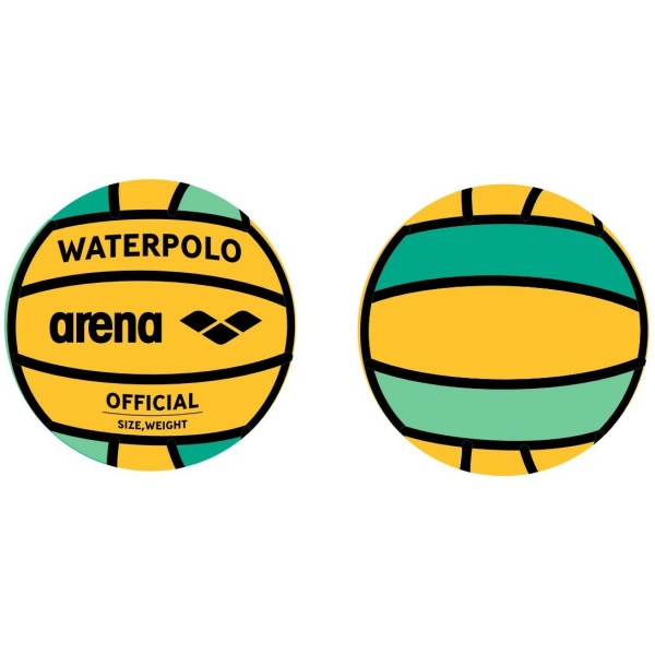 Arena Water Polo Ball Size 5 green yellow