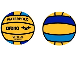 Arena Water Polo Ball Size 5 bleu yellow