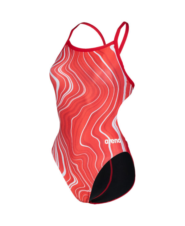 Arena W Swimsuit Challenge Back marbled-red-redmulti