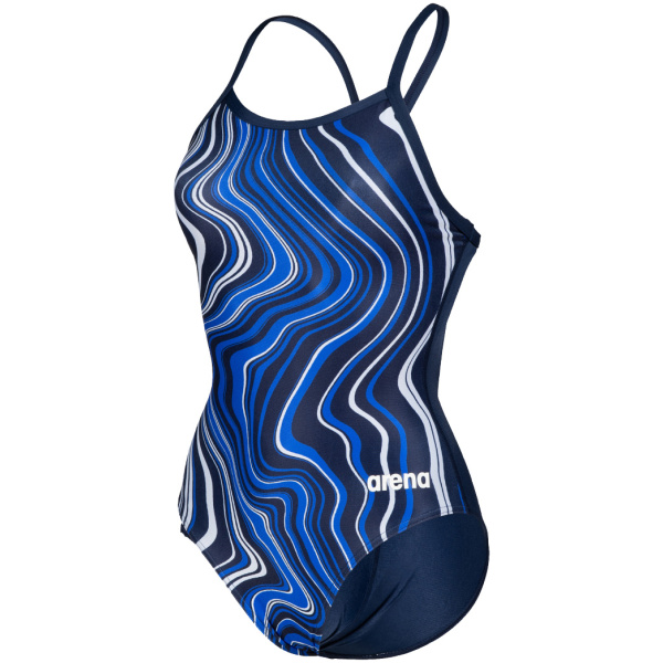 Arena W Swimsuit Lightdrop Back marbled-navy-navymulti