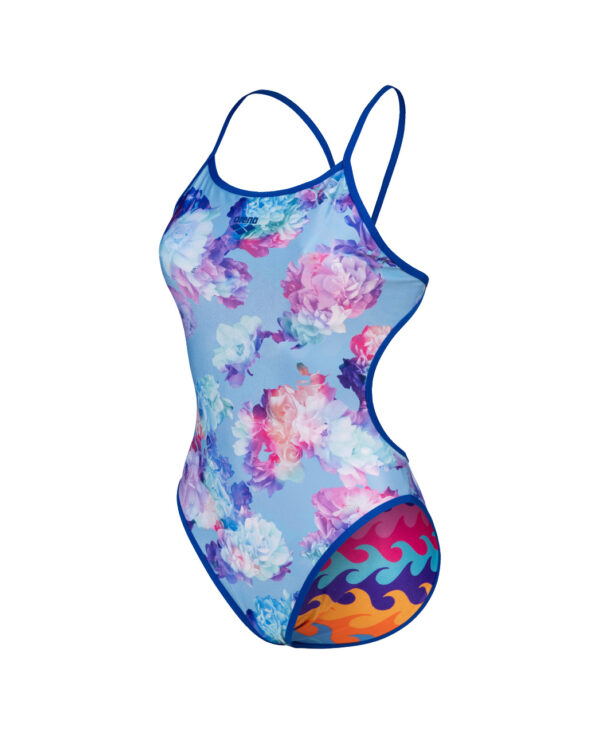 Arena W Swimsuit Challenge Back Reversible Ao neonblue