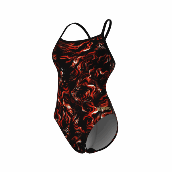 Arena W Graphic Swimsuit Challenge Back multi-black - Afbeelding 2