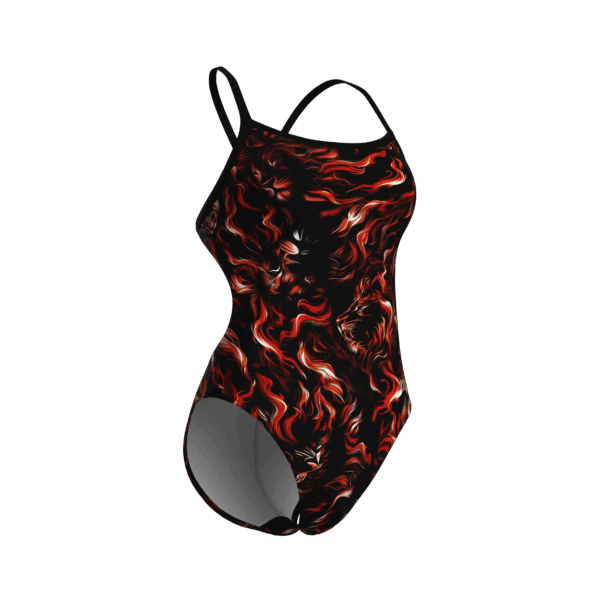 Arena W Graphic Swimsuit Challenge Back multi-black - Afbeelding 3