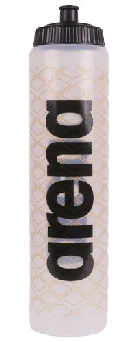 Arena Team Slim Water Bottle (100cl) clear/black/gold