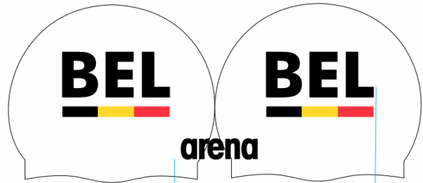 Arena Moulded Cap BEL Big Flag white